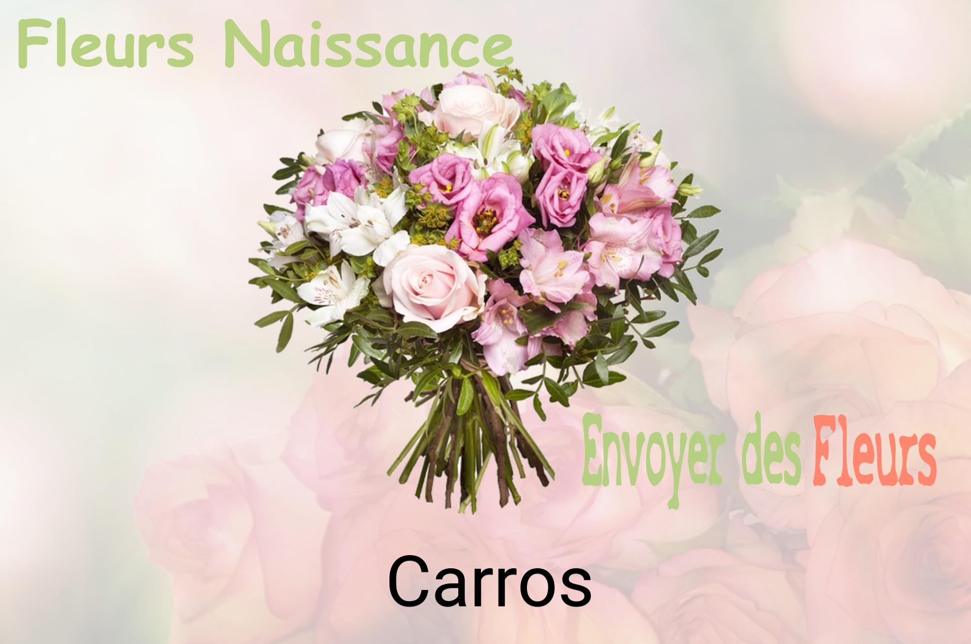 Bouquet de fleurs de naissance livré à Carros